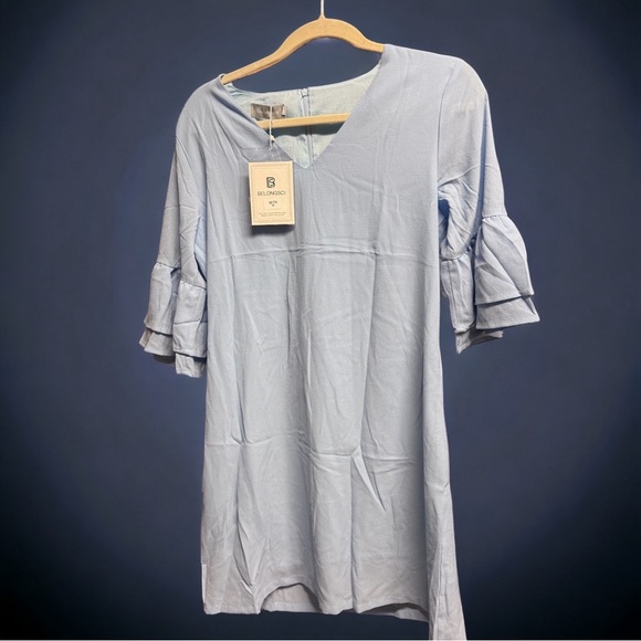 Twirl & Stun: The Perfect Summer Shift Dress! 🌟👗 NWT, Pale Blue, Size Medium - Picture 8 of 14